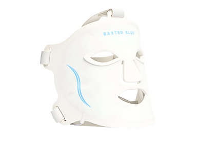 Baxter Blue Red Light Therapy Face Mask 45 degree LED red light therapy face mask designed to improve skin tone and reduce wrinkles