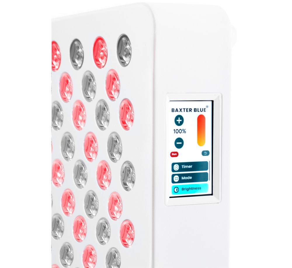 Baxter_Blue_Red_Light_Therapy_Pro_Max_45 degree display touch screen