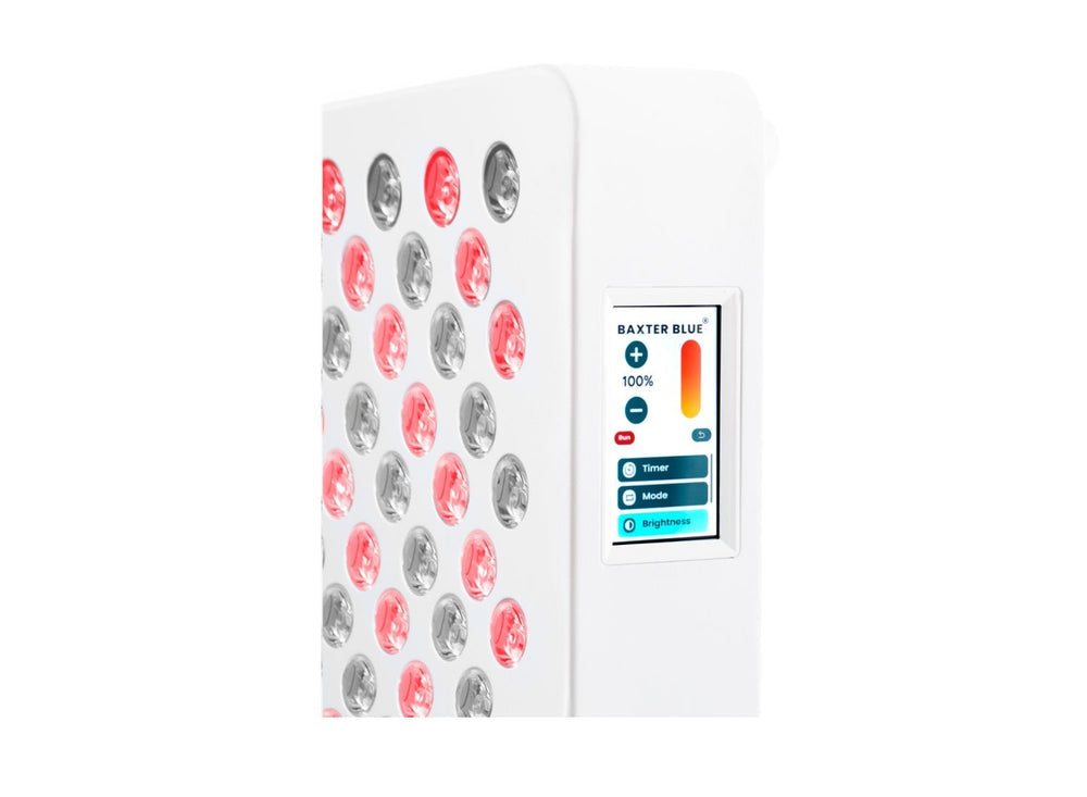 Baxter Blue Red Light Therapy Table Top_touch_panel_45_degree_view