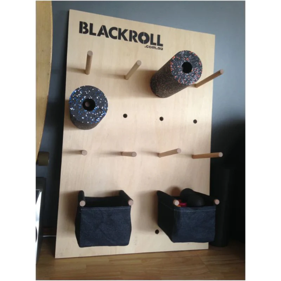 Blackroll Storage Peg Board Set -On Floor View