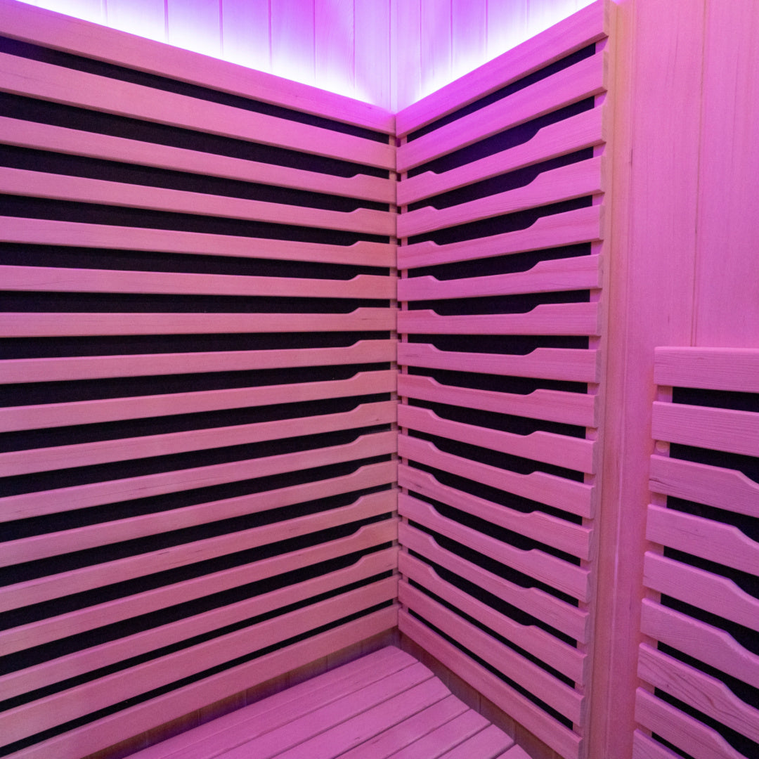 Chill Bunny Indoor Infrared Sauna 3P interior corner