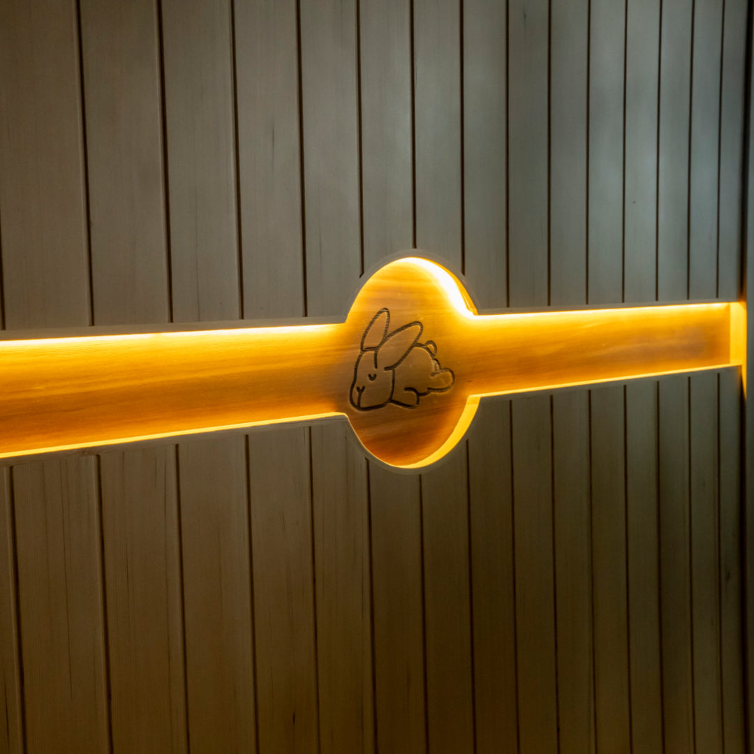 Chill Bunny Indoor Infrared Sauna 3P led lighting logo