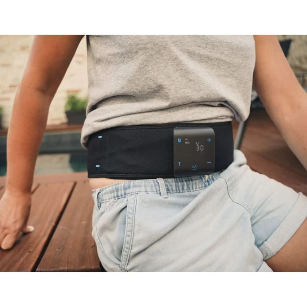 Compex Back Wrap for Pain Relief with TENS and Heat - using while wearing Cloths