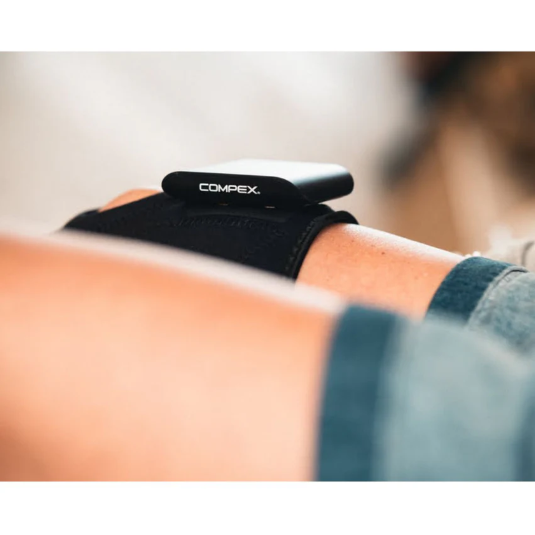 Compex Knee Wrap for Pain Relief with TENS and Heat - Upside View