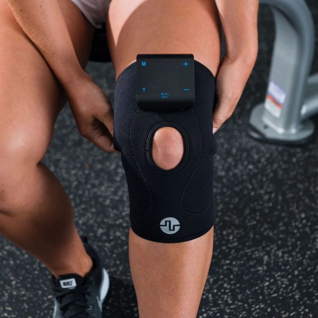 Compex Knee Wrap for Pain Relief with TENS and Heat - Usage