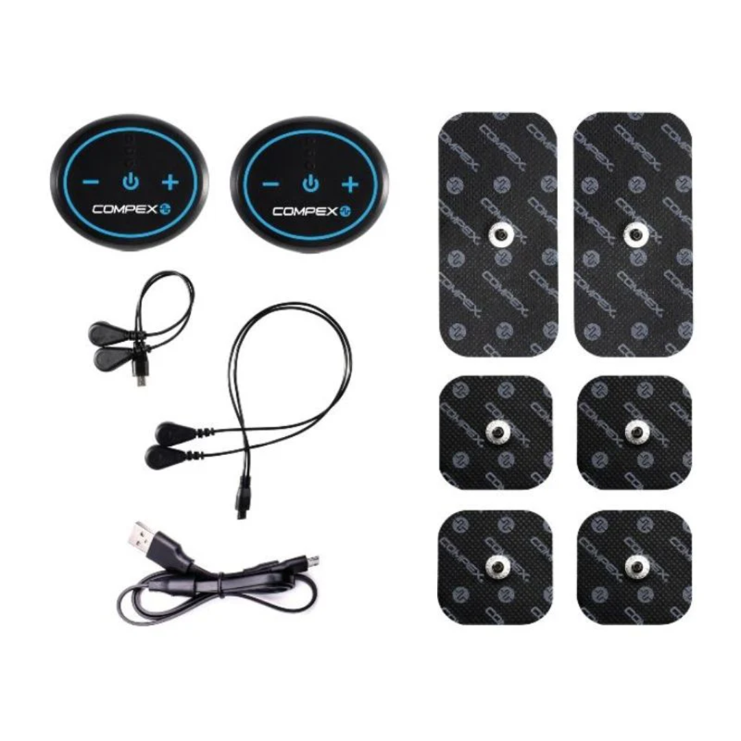 Compex Mini Wireless Muscle Stimulator with TENS Full Setup