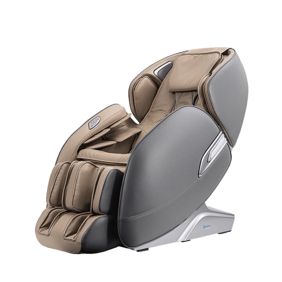 MasseuseUltimateChiroMassageChair_Advanced3DMassageTechnologyforTotalBodyRelief-Latte-Sideview