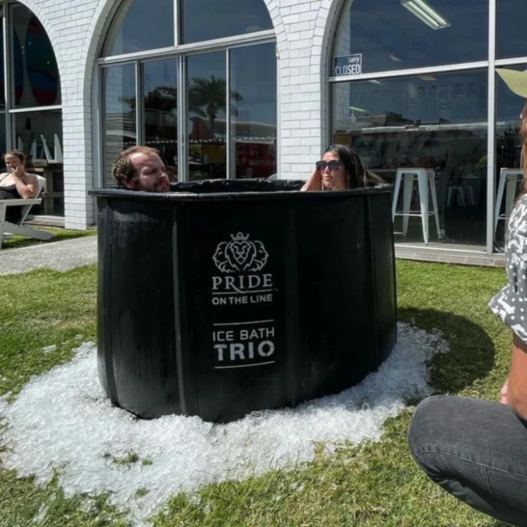 Pride on the Line Portable Recovery Trio Ice Bath Couple Friendly