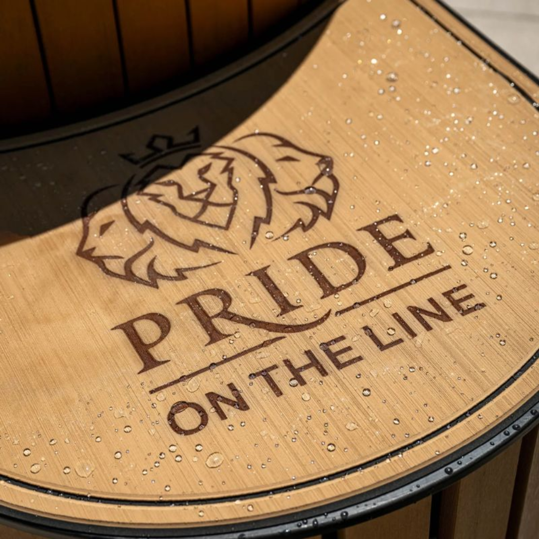 Pride on the Line The Una range Printed Logo