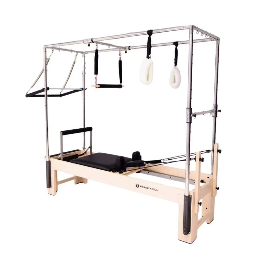 Resista Pilates Maple Full Trapeze Reformer - Premium Pilates Equipment Front View