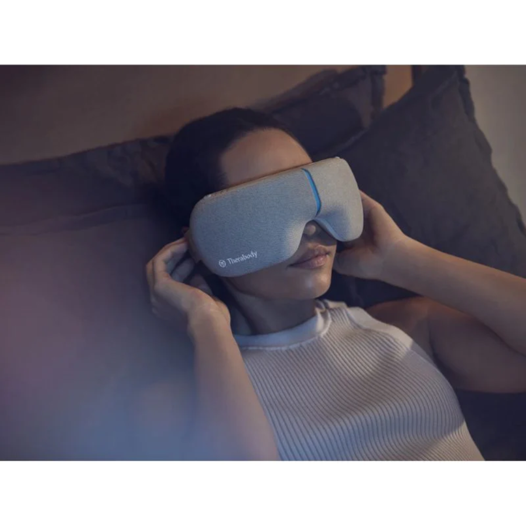 Therabody Smart Goggles Relaxing While Sleeping