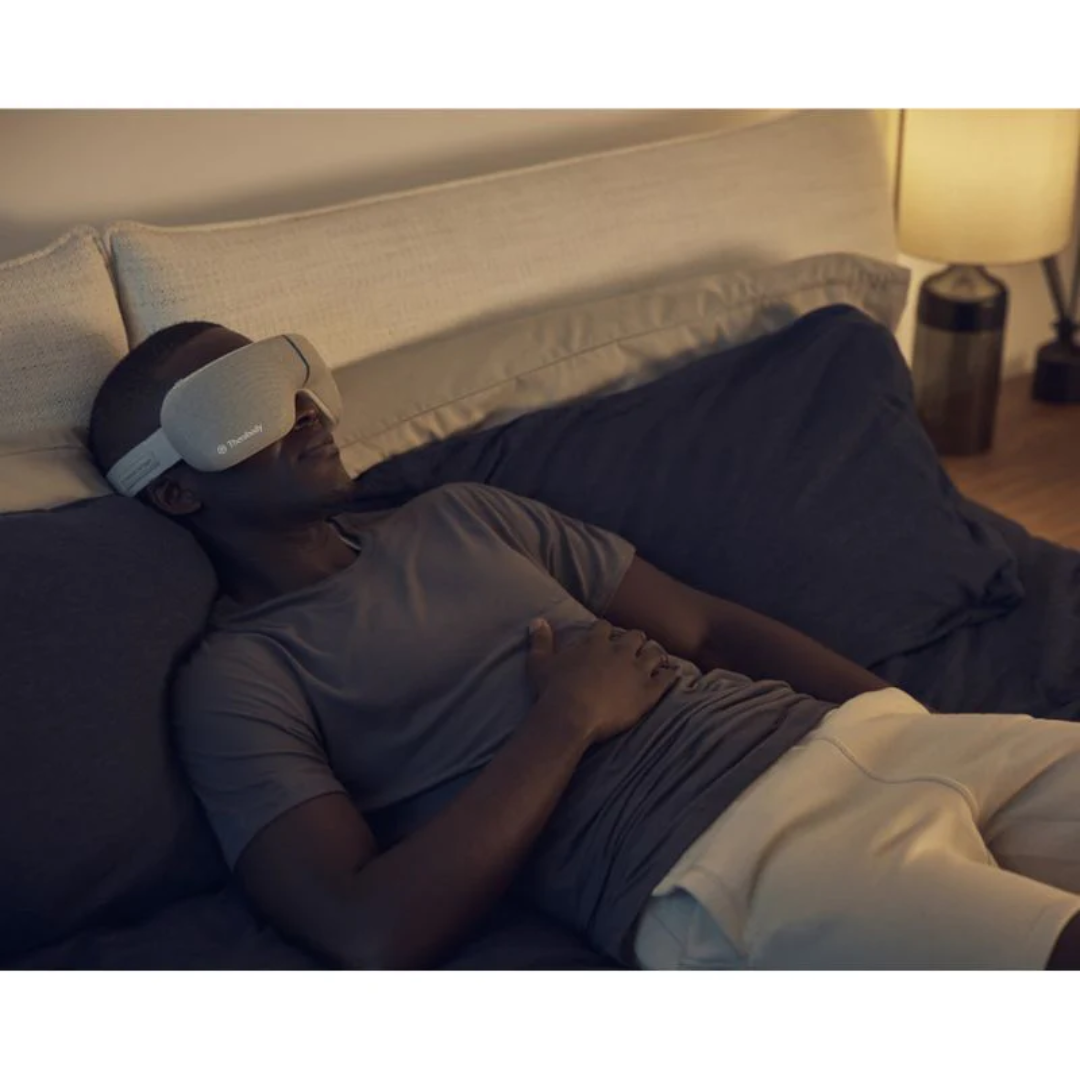 Therabody Smart Goggles Relaxing While Sleeping Men