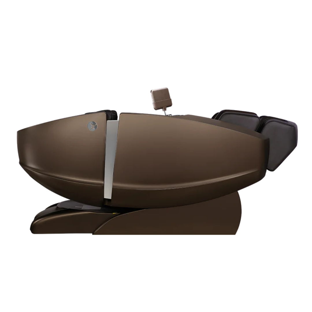 Masseuse Therapeutic Dual-Pro Massage Chair - Advanced 4D Massage, Hot Stone Therapy & Zero Gravity Comfort-Chocolate-down