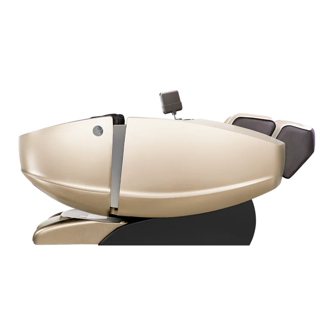Masseuse Therapeutic Dual-Pro Massage Chair - Advanced 4D Massage, Hot Stone Therapy & Zero Gravity Comfort-Chocolate-grey-down