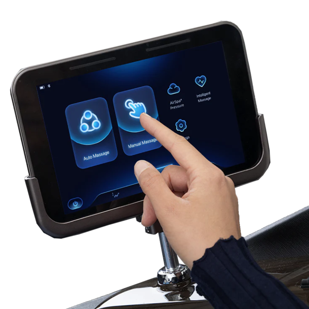 Masseuse Therapeutic Dual-Pro Massage Chair - Advanced 4D Massage, Hot Stone Therapy & Zero Gravity Comfort-black-switch