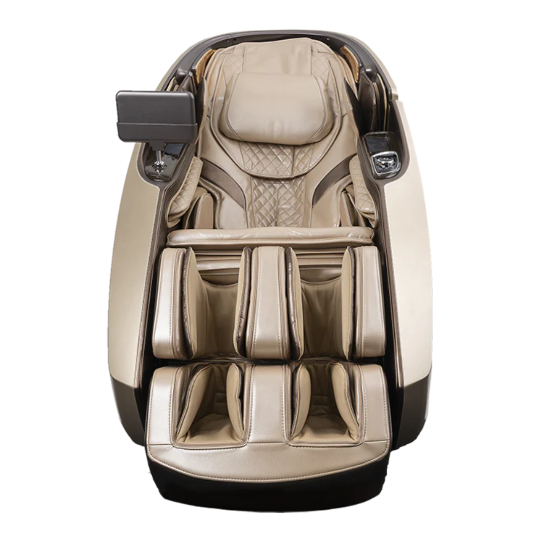 Masseuse Therapeutic Dual-Pro Massage Chair - Advanced 4D Massage, Hot Stone Therapy & Zero Gravity Comfort-chocolate-grey-up