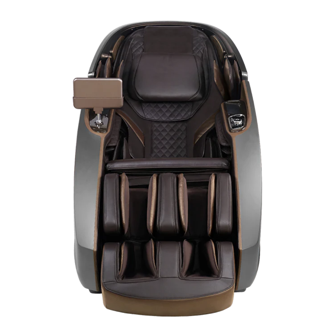 Masseuse Therapeutic Dual-Pro Massage Chair - Advanced 4D Massage, Hot Stone Therapy & Zero Gravity Comfort-grey-up
