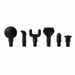 NERV Punch percussion massage gun with six interchangeable massage heads