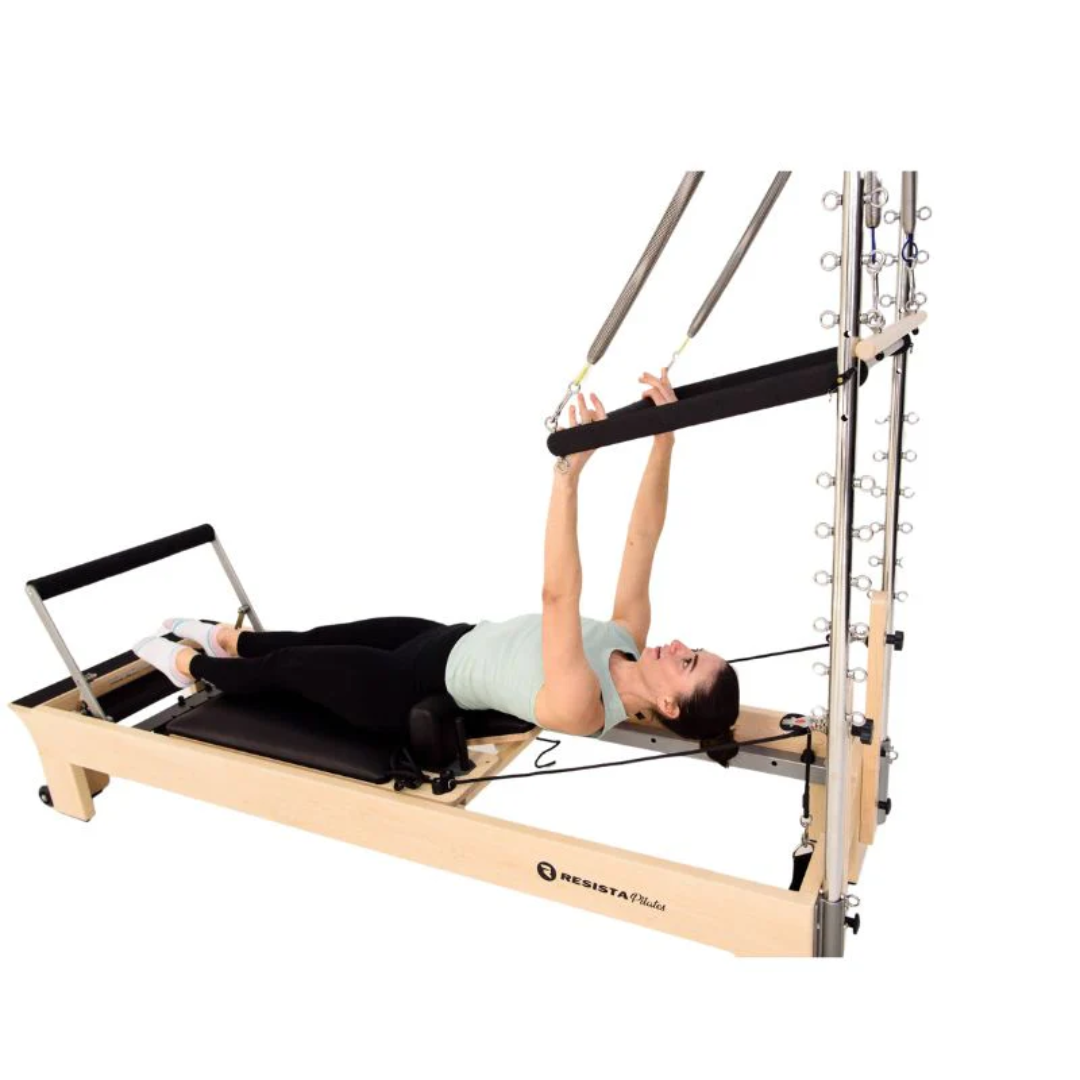Resista Pilates Maple Half Trapeze Reformer- Hand & Back Exercise at the Same Time