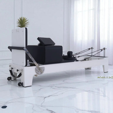 Premium leather upholstery and padding Blanc Studio V2 pilates reformer