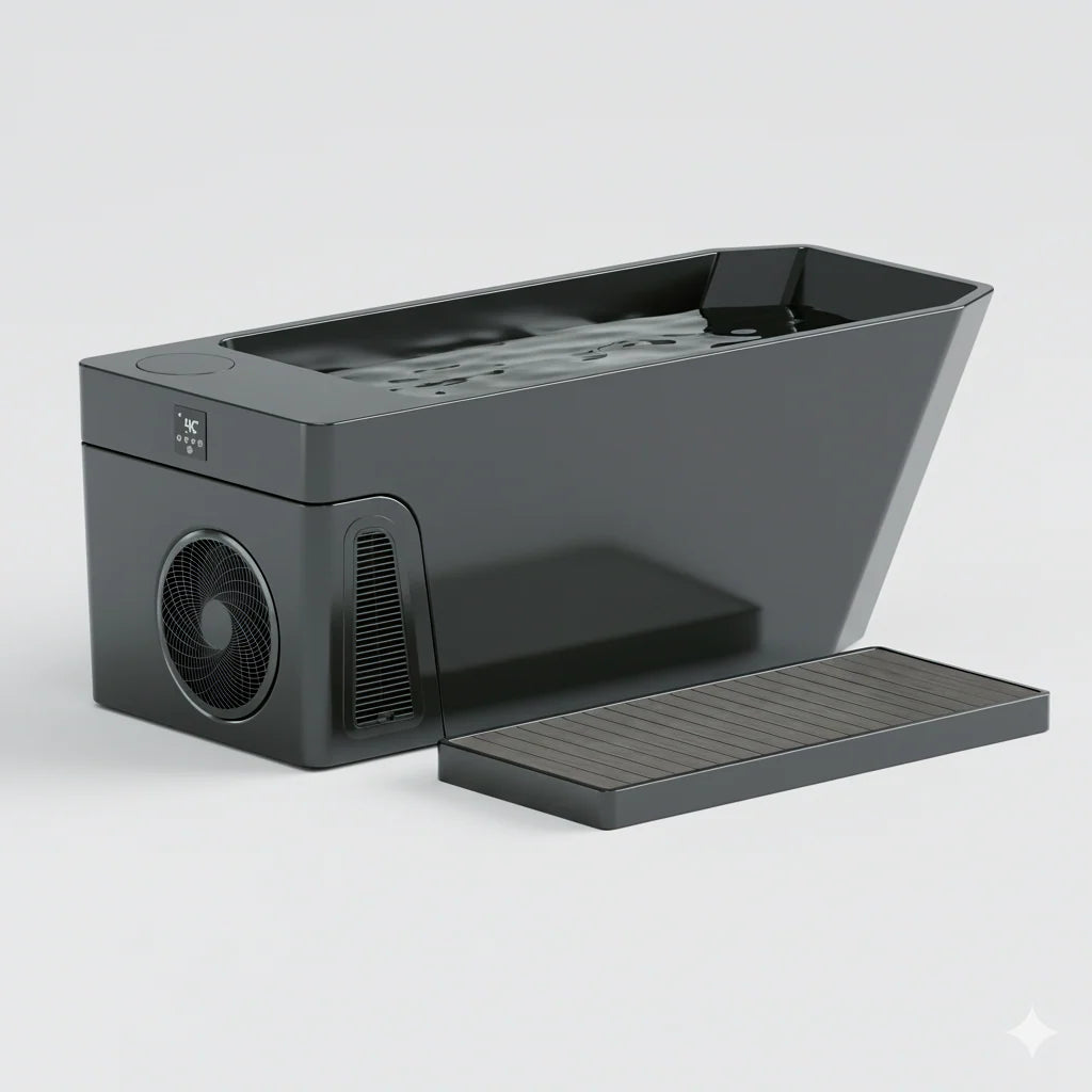 The Elite Plunge hot and cold therapy tub full view