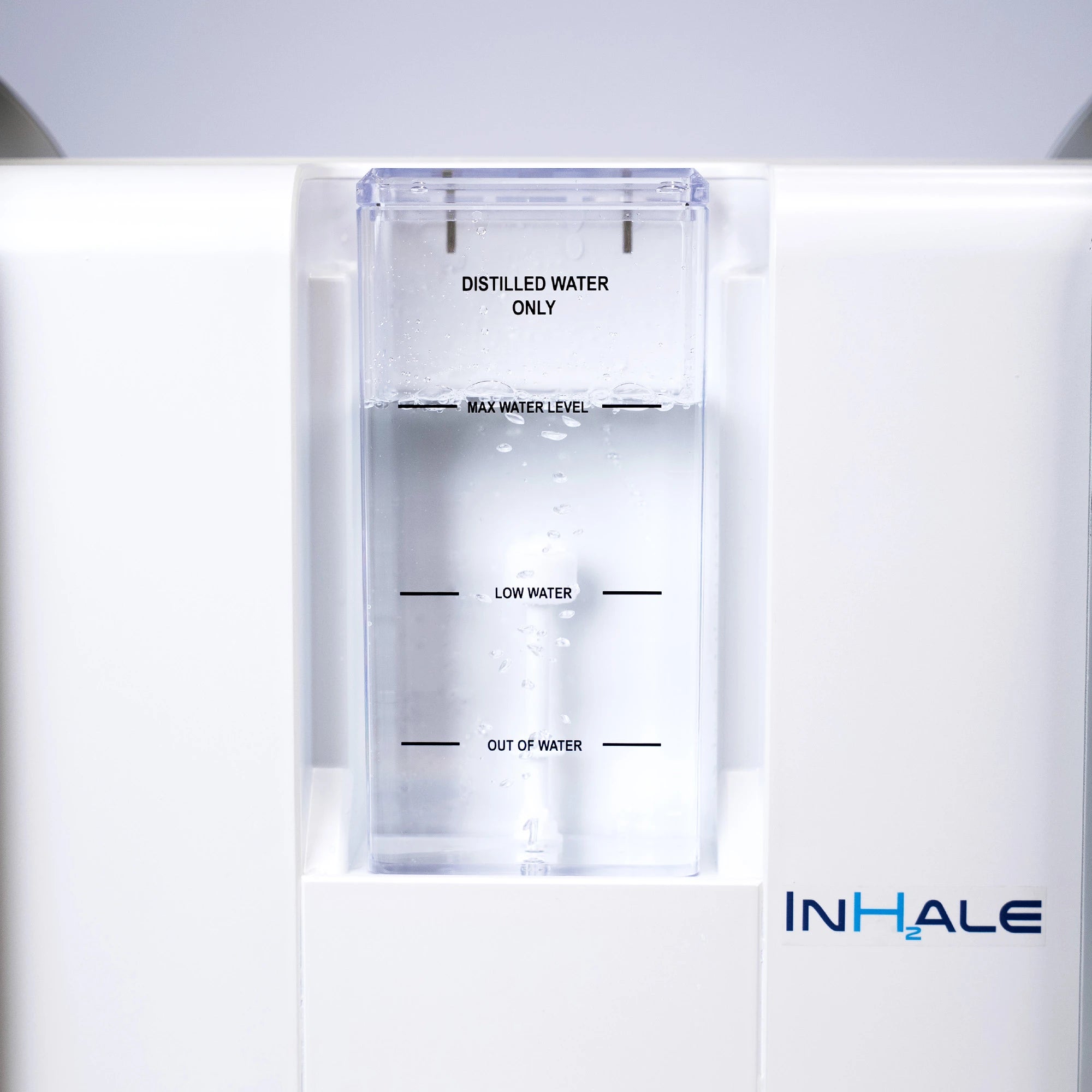 HEALR INHALE H2 hydrogen inhaler water tank close-up view
