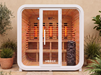 The Norge Stilhet Kube 6 Person Hybrid Sauna in White