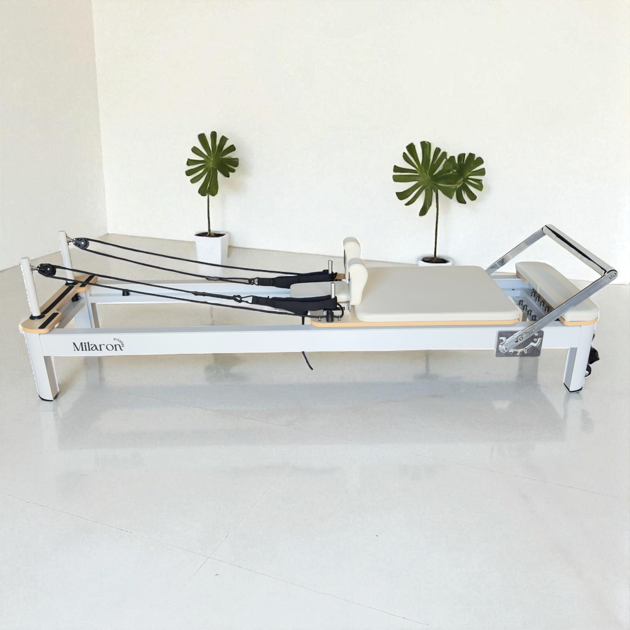 Pearl Studio V2 pilates reformer creme color studio-grade aluminium