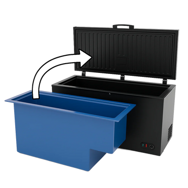 Sub Zero Plunge Lite 460 litre capacity cold plunge in use
