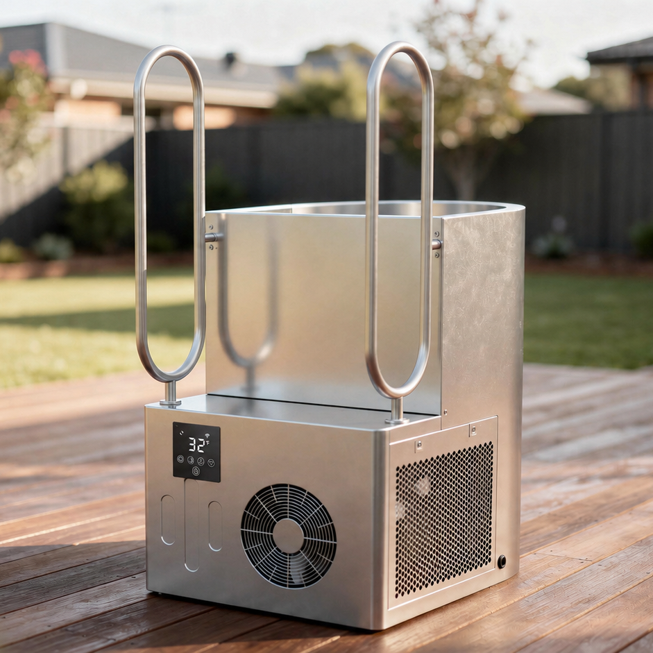 The Norge N-02 ice bath side view